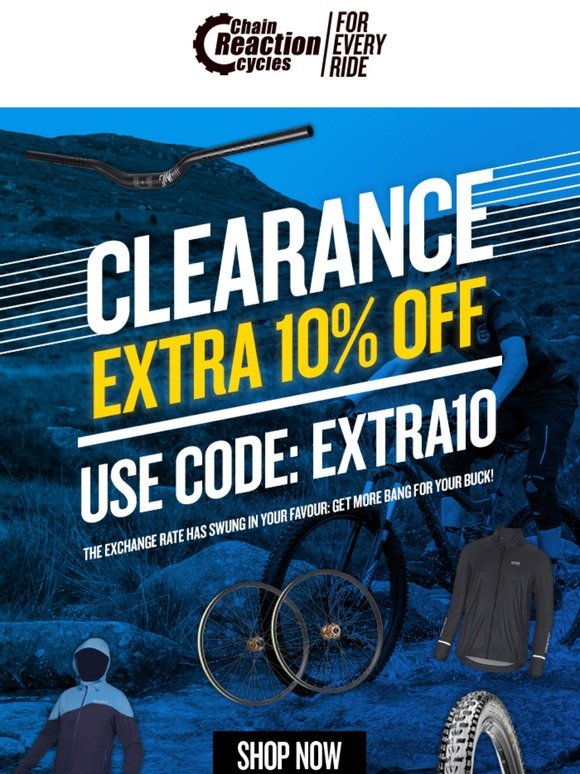 chain reaction cycles 10 off