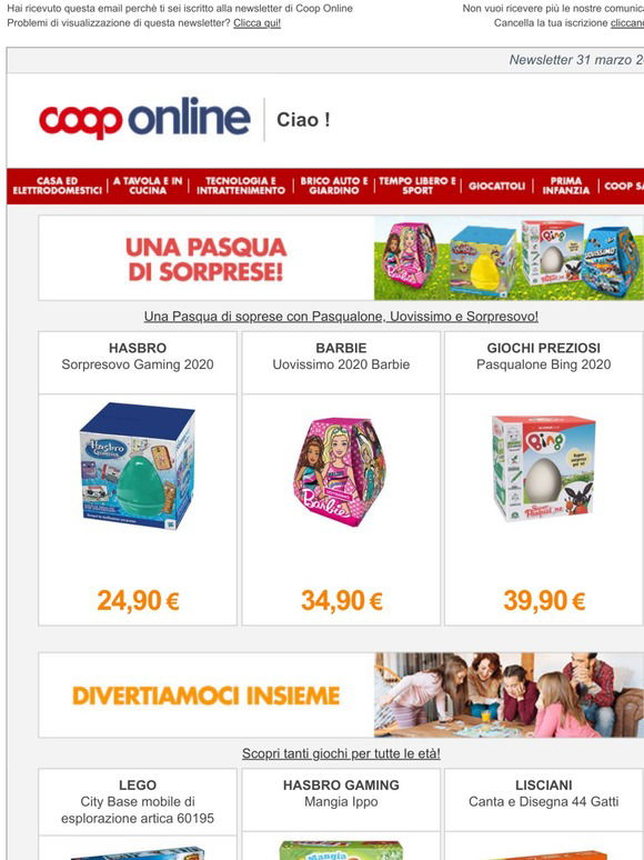 Coop: 🐣 Pasqualone, Uovissimo e Sorpresovo! 🐣