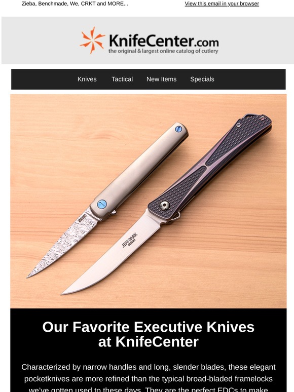 KnifeCenter The Best Executive Knives at KnifeCenter! Milled