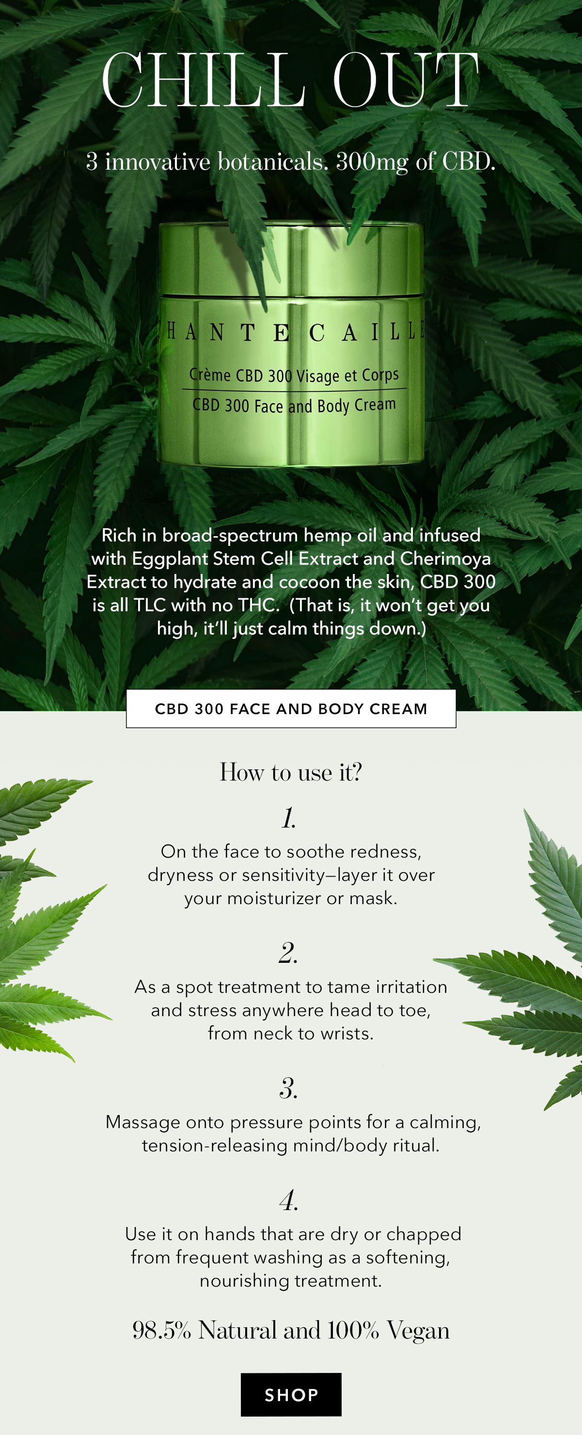 cbd 300 face and body cream