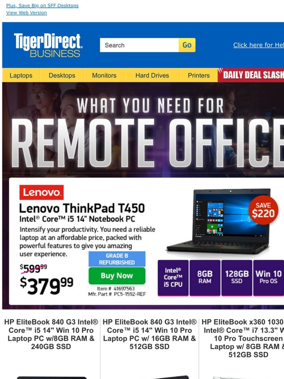 TigerDirect: Laptops, Chromebooks and More Starting at $59 | Milled