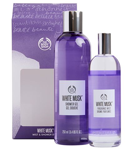 black musk mist and shower duo
