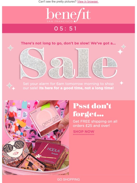 The secrets out, our sale starts tomorrow!