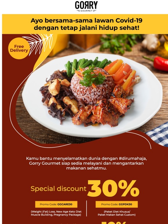 Bersama Kita Lawan Corona | Makan Sehat Hemat 30%!