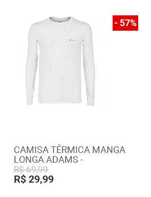 camisa termica adams centauro