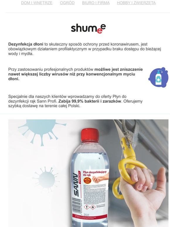❗Dezynfekuj ręce, walcz z wirusem.