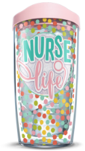 Nurse Life Polka Dots 16oz Tumbler