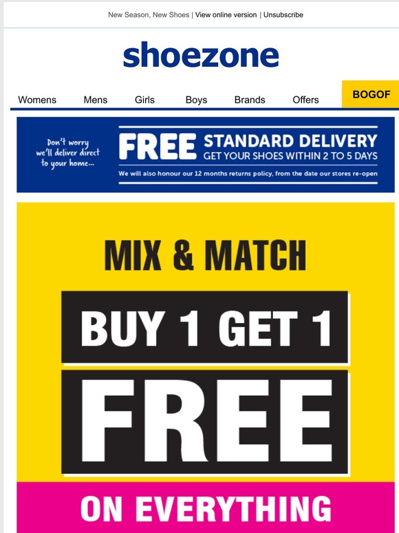 shoe zone coupon code