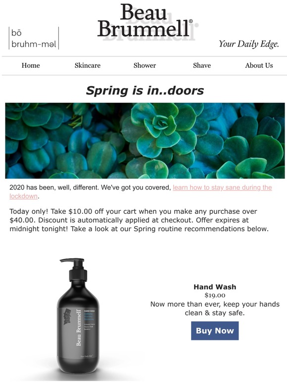 Spending Spring at Home + $10 off inside!