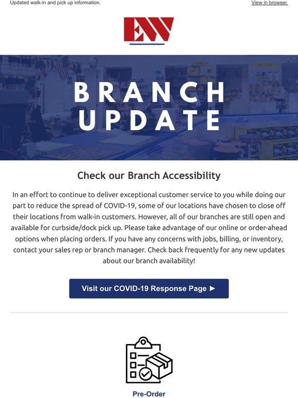 COVID-19 - Branch Accessibility