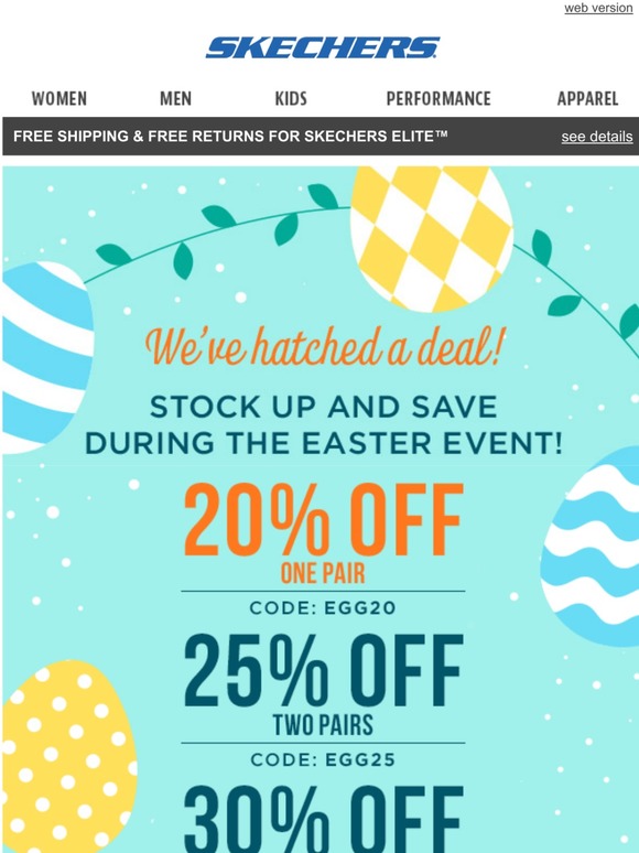 skechers easter sale