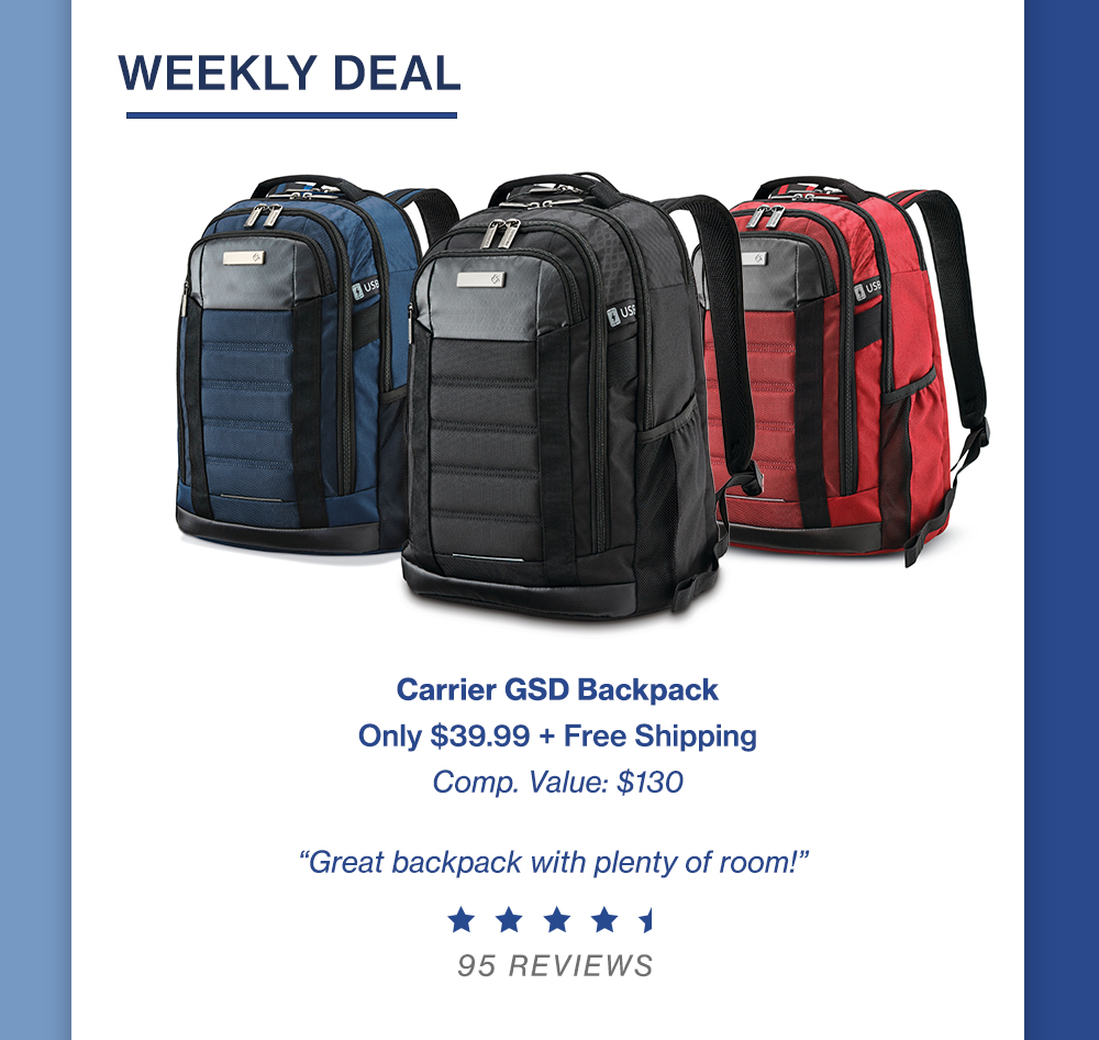 samsonite carrier gsd backpack