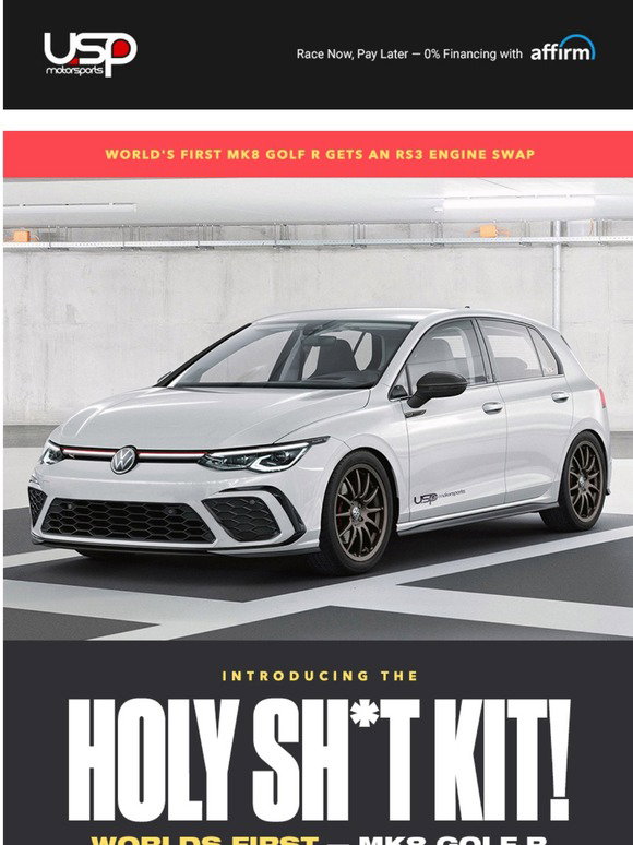 Rs3 Swapped Golf R USP Motorsports: THE HOLY SH*T KIT: World's first MK8 Golf R gets an ...