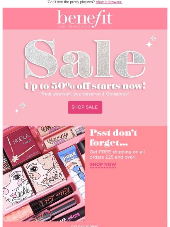 We’re not joking! 50% SALE now ON!