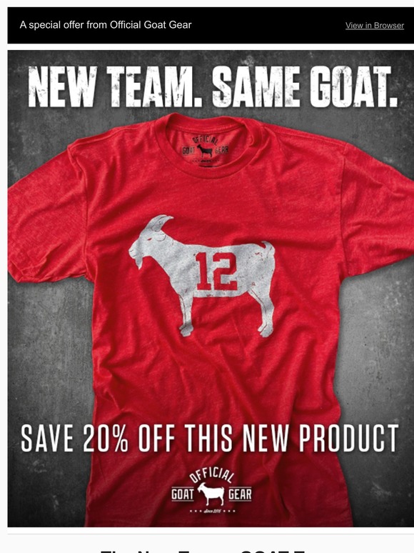 New Goat 12 Tshirt - Save 20%