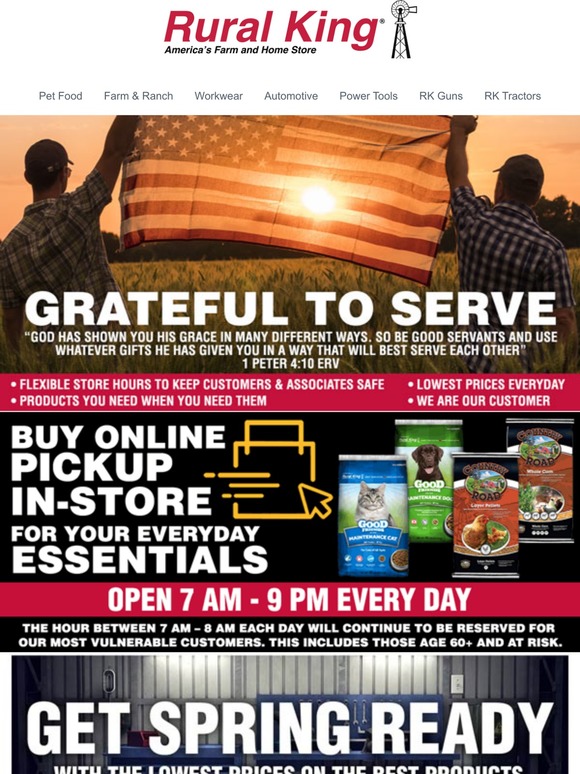 Rural Get Spring Ready Hot Deals on Pressure Washers & More