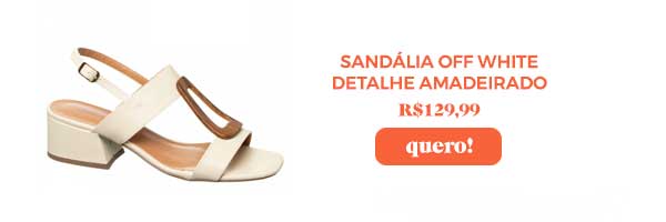 Compre Sandália Anabela Off White Em Tira De Tecido Cruzada Const Online