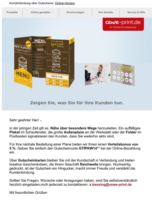 Möchten Sie Kundennähe schaffen, Herr -?