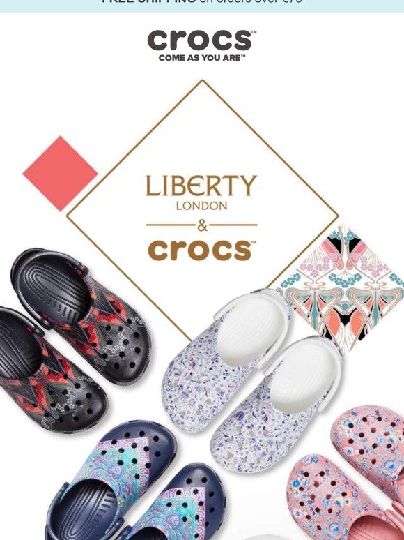 Crocs Explore the new limitededition Liberty London x Crocs
