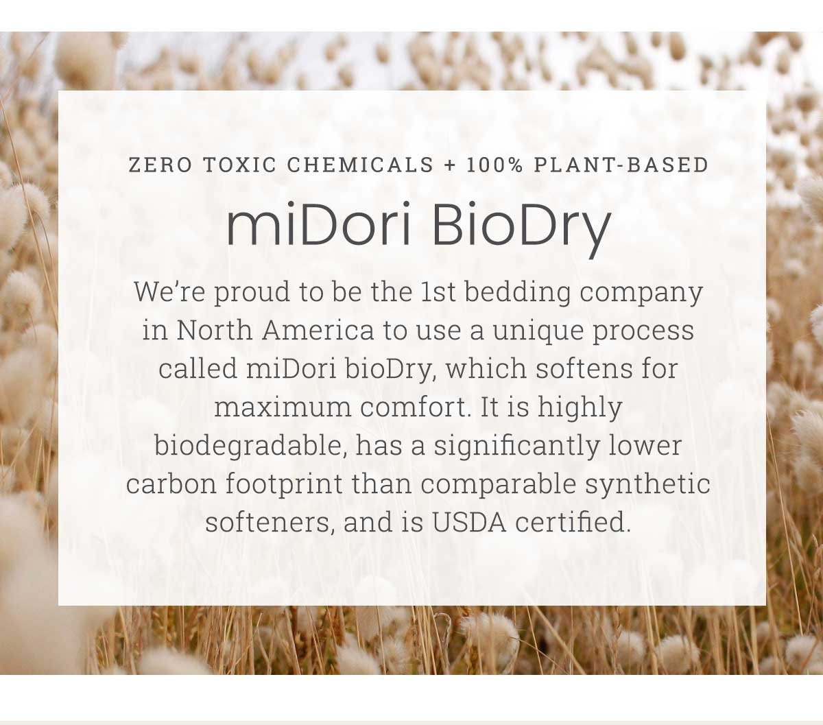 zero toxic chemicals + 100% plant-based