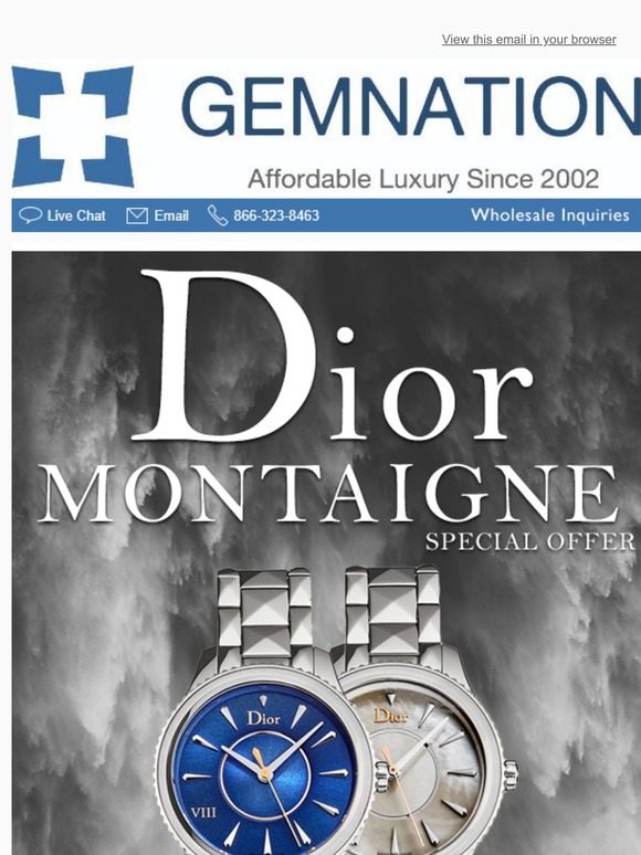 Christian Dior Montaigne Timepieces – Save 64% | Only at Gemnation