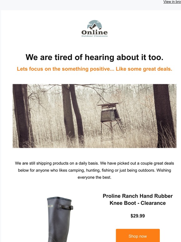 Looking for Good News? Outdoor Gear Coupons Inside