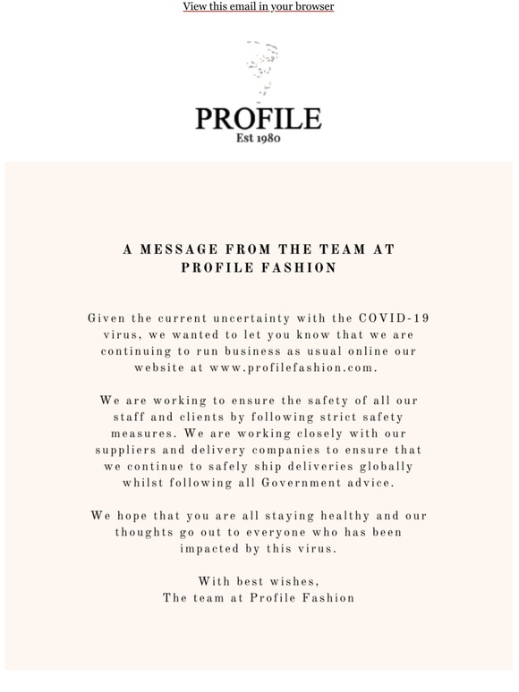 ProfileFashion.com April update
