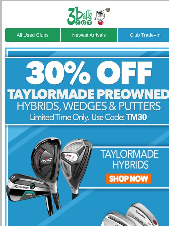 used taylormade hybrids