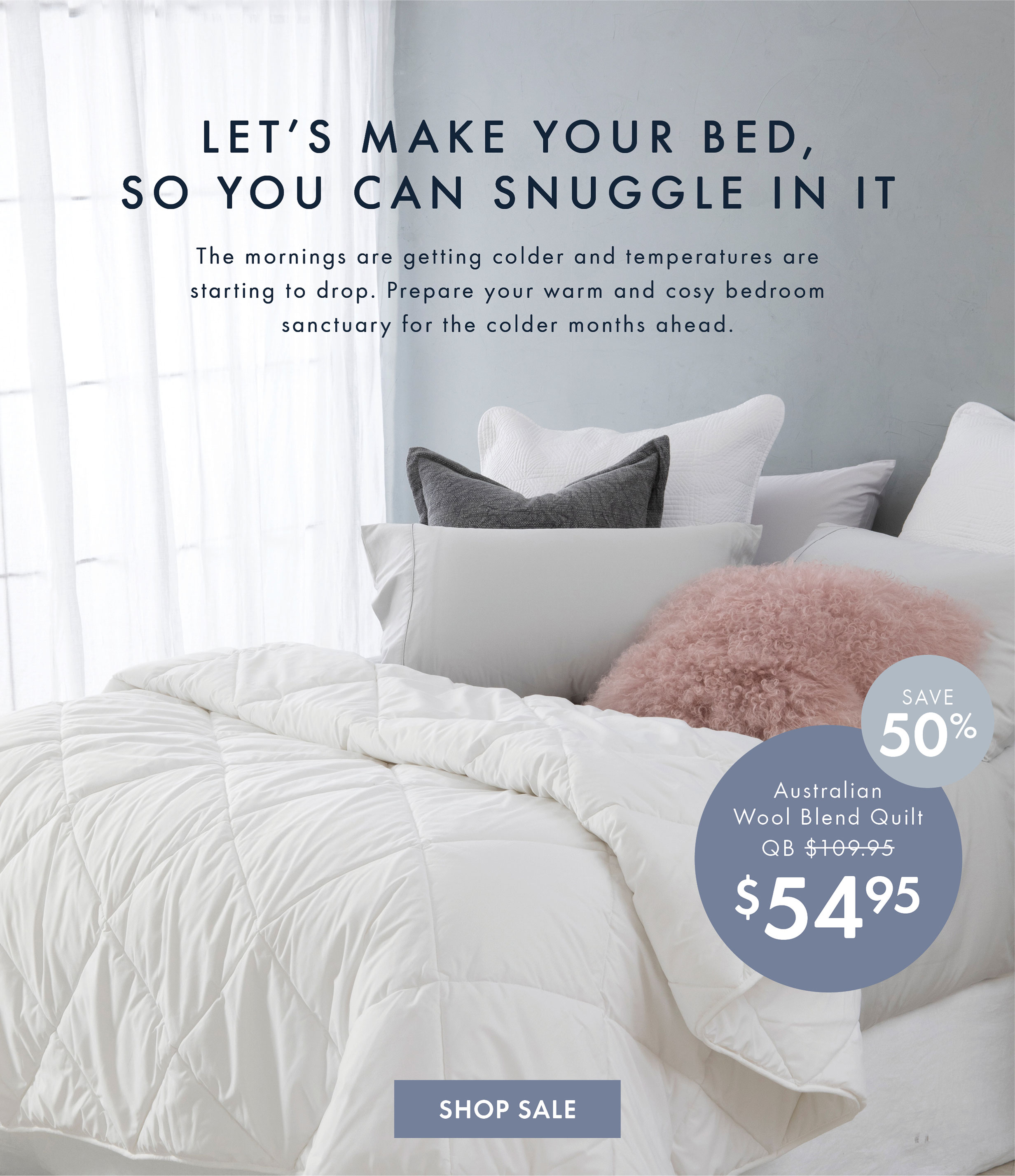 pillow talk wool quilt