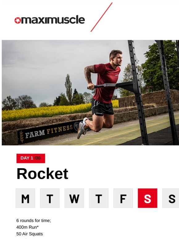 Maximuscle Maximuscle Workout of the Day 1 Let’s Go! Milled