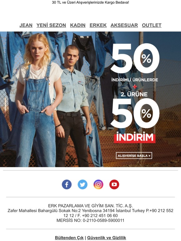 %50 İndirimli Ürünlerde + 2. Ürüne %50 İndirim 🎁 #HayatEveSığar