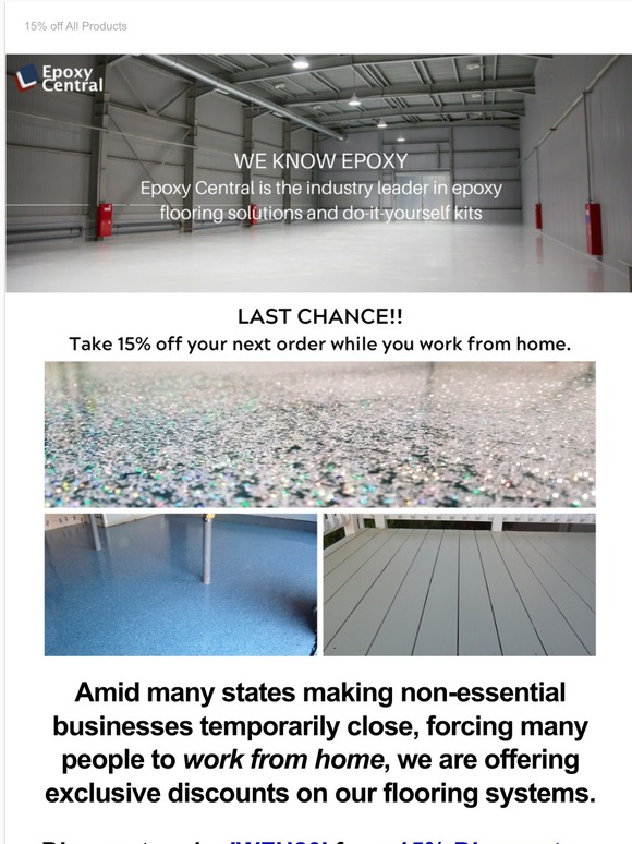 Last Chance! Now's the time to redo your floors! ➡️ 15% Off All Flooring 🎨