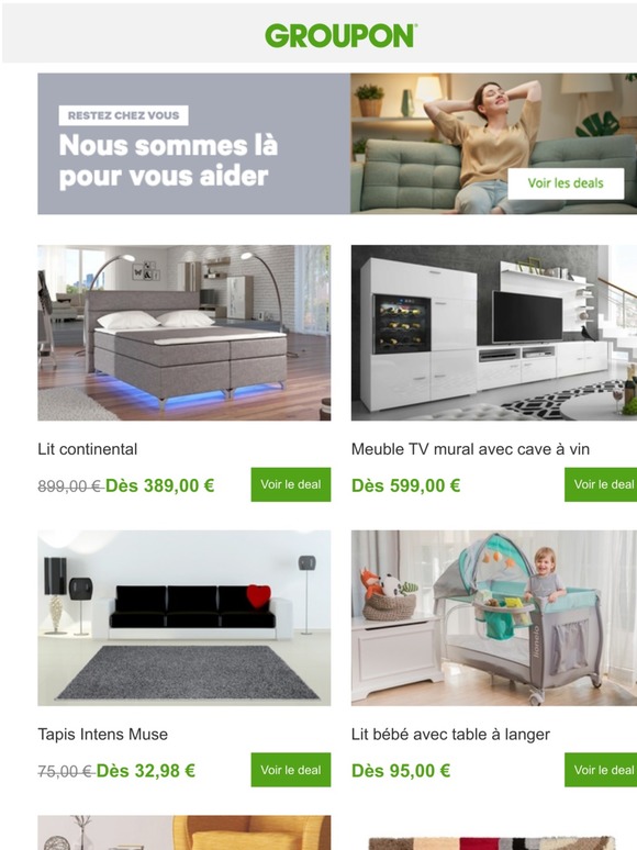 Groupon Be Personnalisez Votre Interieur Notre Selection Mobilier Decoration Milled