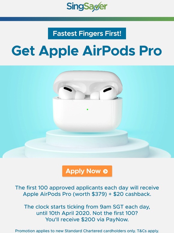 Singsaver Promotion Airpods 2025