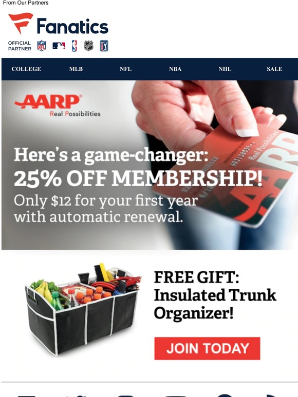 fanatics-aarp-game-changer-25-off-membership-milled