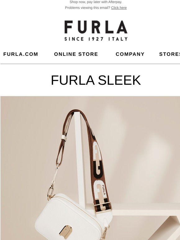 Furla sleek mini crossbody sand h sale