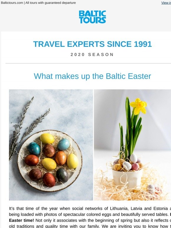-warm and colourful Easter celebration traditions at Baltics!