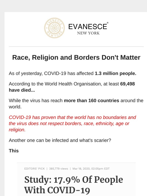 COVID-19 does not discriminate