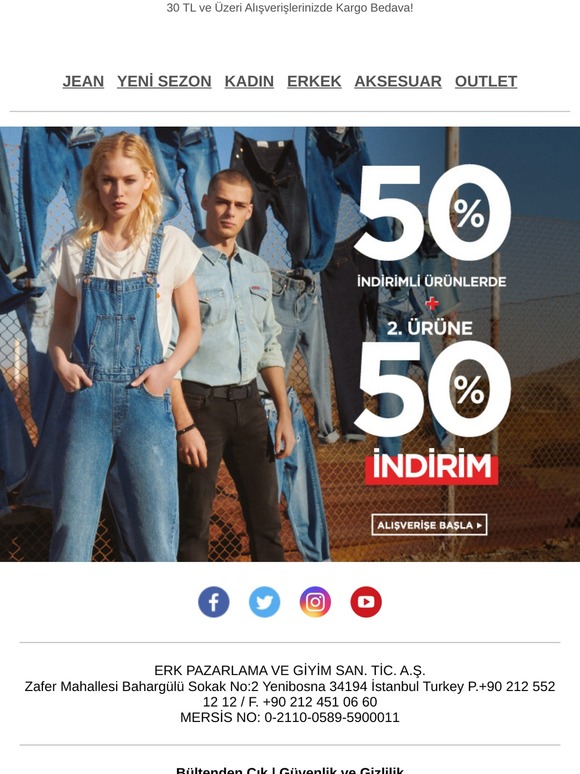 Jean Pantolonlar Maksimum 69.99₺ 👖