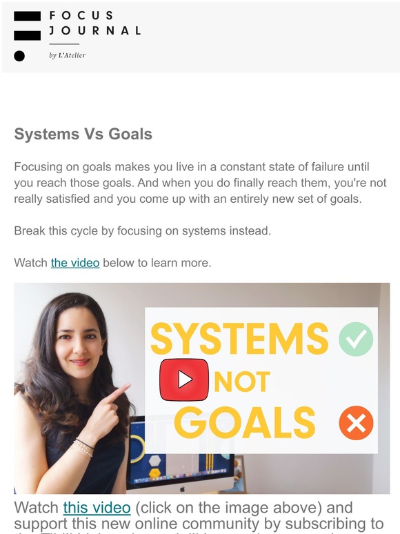 Set Systems NOT Goals
