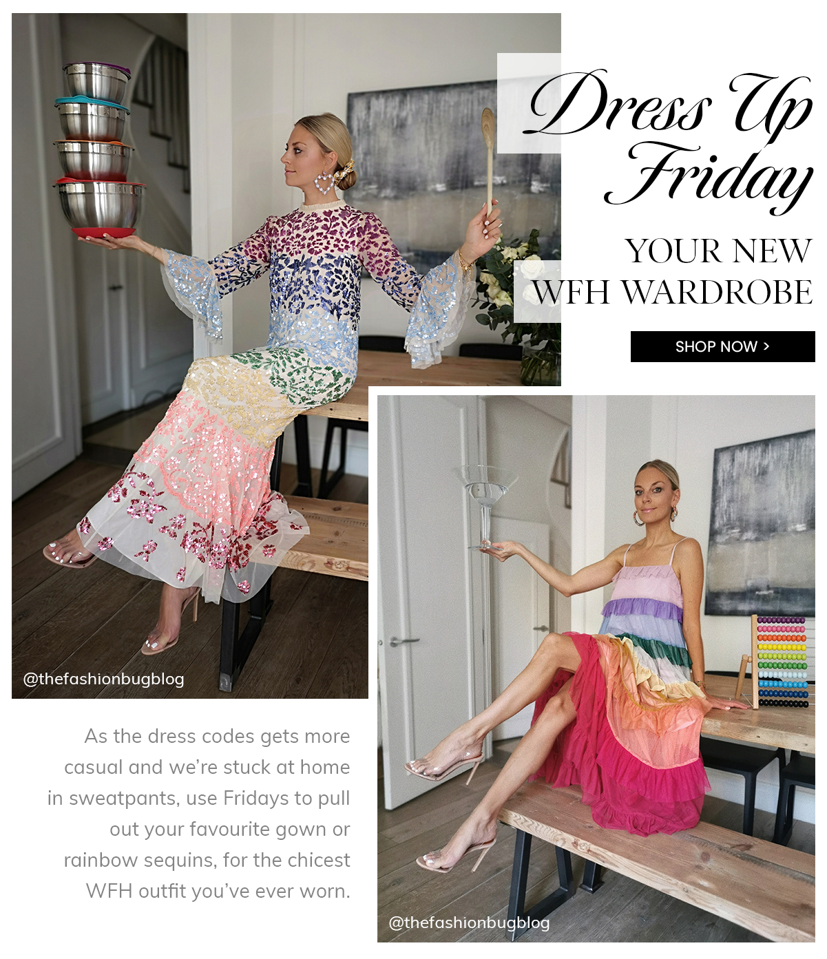 needle & thread rainbow dress