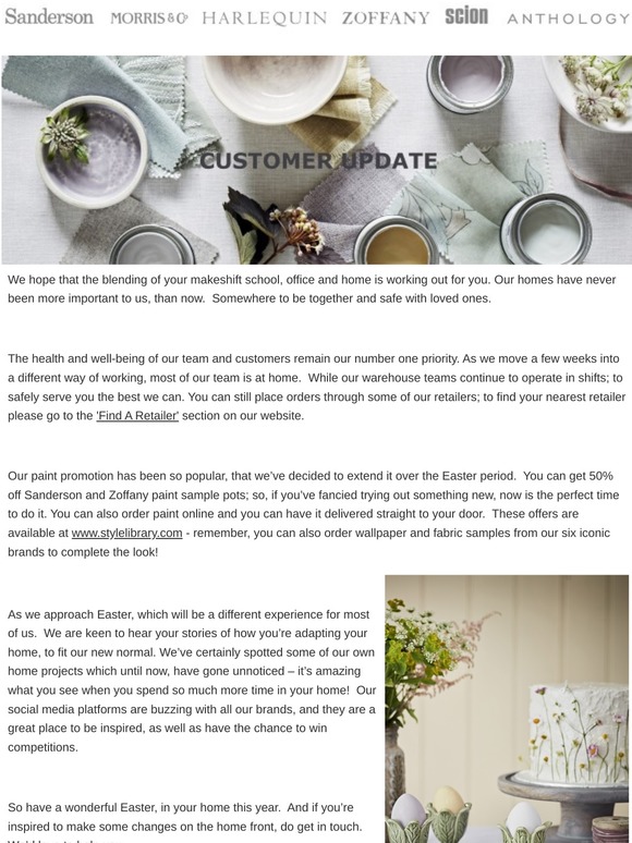 Customer Message - Covid-19 Update