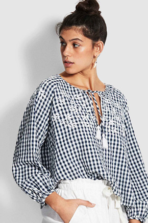 seafolly ally gingham dress