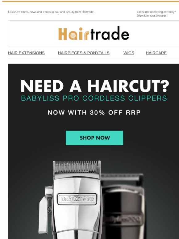 30% off Babyliss Pro Cordless Clippers