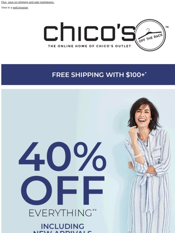 Chico's Off The Rack 40 off fresh picks for spring Milled