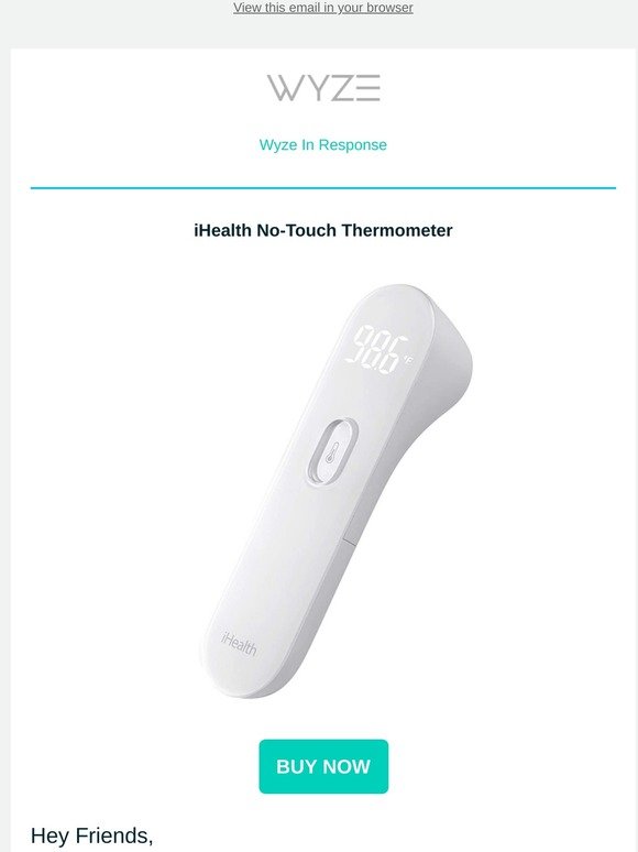 No-Touch Thermometers are Back in Stock