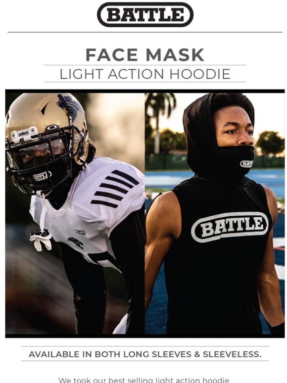 battle sleeveless light action hoodie