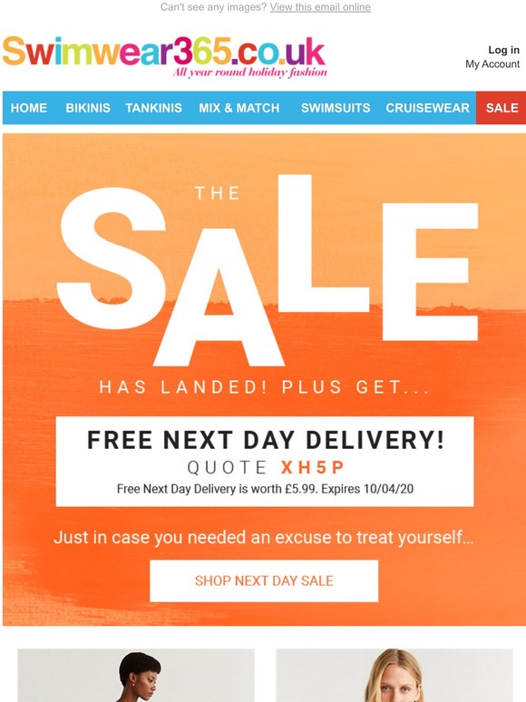SALE now on + FREE Next Day Delivery
