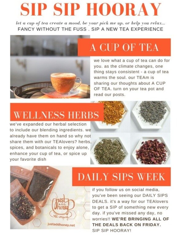tea talk with just add honey tea co...