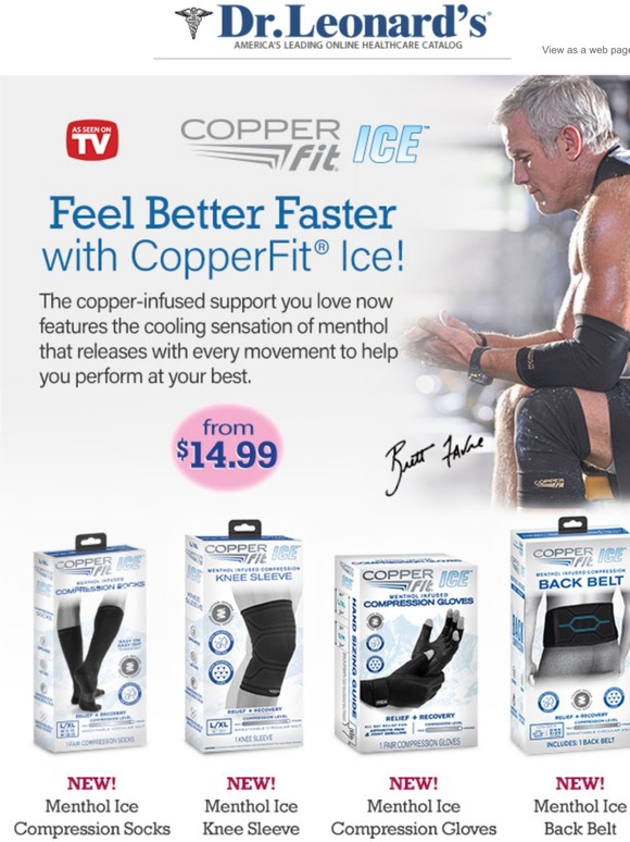 Dr Leonards Feel Better Faster With Copperfit® Ice Milled 3017